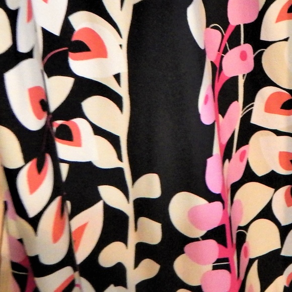 2X Beautiful Black w/Pink & Cream Floral Maxi - Picture 4 of 8